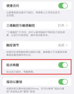 商水苹果授权维修站分享iPhone轻点无法唤醒怎么办