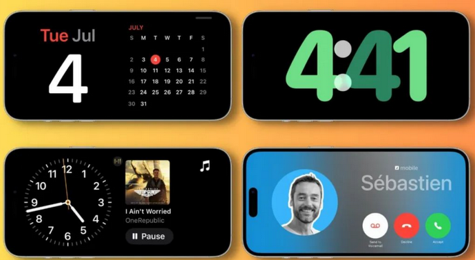 商水苹果手机维修分享iOS17横屏充电待机显示有什么好处 