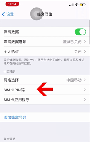 商水苹果14维修网分享如何给iPhone14的SIM卡设置密码 